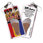 Load image into Gallery viewer, Rome, Italy FootWhere® Souvenir Zipper-Pull. Made in USA-FootWhere® Souvenirs
