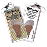Rome, Italy FootWhere® Souvenir Zipper-Pull. Made in USA-FootWhere® Souvenirs
