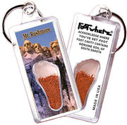 Mt. Rushmore FootWhere® Souvenir Key Chain. Made in USA-FootWhere® Souvenirs
