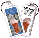Load image into Gallery viewer, Mt. Rushmore FootWhere® Souvenir Key Chain. Made in USA-FootWhere® Souvenirs
