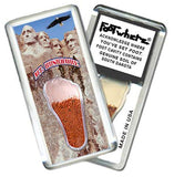 Mt. Rushmore FootWhere® Souvenir Key Chain. Made in USA-FootWhere® Souvenirs