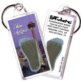 San Antonio FootWhere® Souvenir Key Chain.Made in USA-FootWhere® Souvenirs