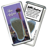 San Antonio FootWhere® Souvenir Magnet. Made in USA-FootWhere® Souvenirs