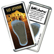 San Antonio FootWhere® Souvenir Magnet. Made in USA-FootWhere® Souvenirs