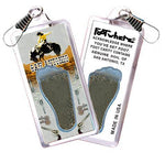 Load image into Gallery viewer, San Antonio FootWhere® Souvenir Zipper-Pull. Made in USA-FootWhere® Souvenirs
