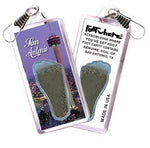 Load image into Gallery viewer, San Antonio FootWhere® Souvenir Zipper-Pull. Made in USA-FootWhere® Souvenirs
