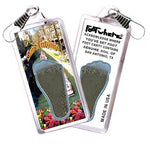 Load image into Gallery viewer, San Antonio FootWhere® Souvenir Zipper-Pull. Made in USA-FootWhere® Souvenirs
