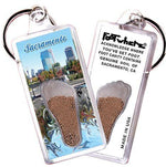 Load image into Gallery viewer, Sacramento FootWhere® Keychain. Made in USA-FootWhere® Souvenirs

