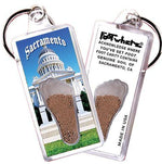 Load image into Gallery viewer, Sacramento FootWhere® Keychain. Made in USA-FootWhere® Souvenirs
