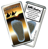 Saudi Arabia FootWhere® Souvenir Magnet. Made in USA-FootWhere® Souvenirs