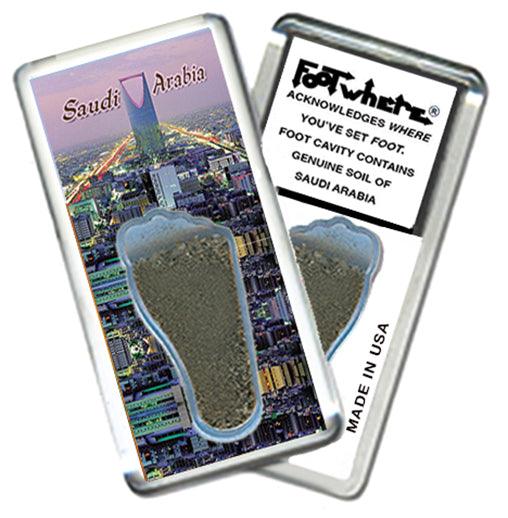 Saudi Arabia FootWhere® Souvenir Fridge Magnets. 6 Piece Set. Made in USA - FootWhere® Souvenir Shop