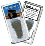 Saudi Arabia FootWhere® Souvenir Magnet. Made in USA-FootWhere® Souvenirs