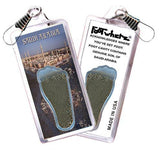 Saudi Arabia FootWhere® Souvenir Zipper-Pull. Made in USA-FootWhere® Souvenirs
