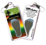 Saudi Arabia FootWhere® Souvenir Zipper-Pull. Made in USA-FootWhere® Souvenirs