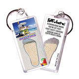 South Beach Miami FootWhere® Souvenir Keychains. 6 Piece Set. Made in USA - FootWhere® Souvenir Shop