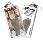 Load image into Gallery viewer, Charleston, SC FootWhere® Souvenir Zipper-Pulls. 6 Piece Set. Made in USA-FootWhere® Souvenirs
