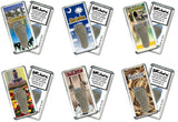 Charleston, SC FootWhere® Souvenir Fridge Magnets. 6 Piece Set. Made in USA-FootWhere® Souvenirs