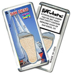 Load image into Gallery viewer, San Diego FootWhere® Souvenir Fridge Magnet. Made in USA-FootWhere® Souvenirs
