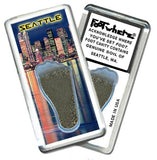 Seattle FootWhere® Souvenir Fridge Magnet. Made in USA-FootWhere® Souvenirs
