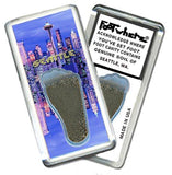 Seattle FootWhere® Souvenir Fridge Magnet. Made in USA-FootWhere® Souvenirs