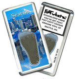 Seattle FootWhere® Souvenir Fridge Magnet. Made in USA-FootWhere® Souvenirs