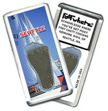 Seattle FootWhere® Souvenir Fridge Magnet. Made in USA-FootWhere® Souvenirs