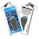 Seattle FootWhere® Souvenir Zipper-Pulls. 6 Piece Set. Made in USA - FootWhere® Souvenir Shop