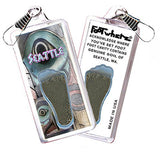 Seattle FootWhere® Souvenir Zipper-Pulls. 6 Piece Set. Made in USA - FootWhere® Souvenir Shop