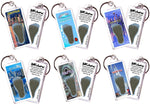 Load image into Gallery viewer, Seattle FootWhere® Souvenir Keychains. 6 Piece Set. Made in USA - FootWhere® Souvenir Shop
