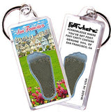 San Francisco FootWhere® Souvenir Key Chain. Made in USA-FootWhere® Souvenirs