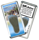 San Francisco FootWhere® Souvenir Fridge Magnet. Made in USA-FootWhere® Souvenirs