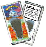 San Francisco FootWhere® Souvenir Fridge Magnet. Made in USA-FootWhere® Souvenirs