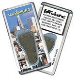 San Francisco FootWhere® Souvenir Fridge Magnet. Made in USA-FootWhere® Souvenirs