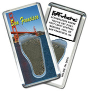 San Francisco FootWhere® Souvenir Fridge Magnet. Made in USA-FootWhere® Souvenirs