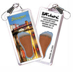Load image into Gallery viewer, Shreveport FootWhere® Souvenir Zipper-Pull. 72 pieces / 6 assorted styles.-FootWhere® Souvenirs

