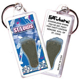 St. Louis FootWhere® Souvenir Keychain. 72 pieces / 6 assorted styles.-FootWhere® Souvenirs