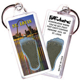 St. Louis FootWhere® Souvenir Keychain. 72 pieces / 6 assorted styles.-FootWhere® Souvenirs