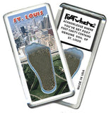 Saint Louis FootWhere® Souvenir Magnet. Made in USA-FootWhere® Souvenirs