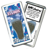 Saint Louis FootWhere® Souvenir Magnet. Made in USA-FootWhere® Souvenirs