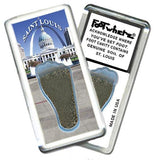 St. Louis FootWhere® Souvenir Magnet. 72 pieces / 6 assorted styles.-FootWhere® Souvenirs