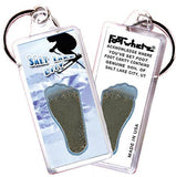 Salt Lake City FootWhere® Souvenir Keychains. 6 Piece Set. Made in USA - FootWhere® Souvenir Shop