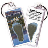 Salt Lake City FootWhere® Souvenir Zipper-Pull. Made in USA-FootWhere® Souvenirs
