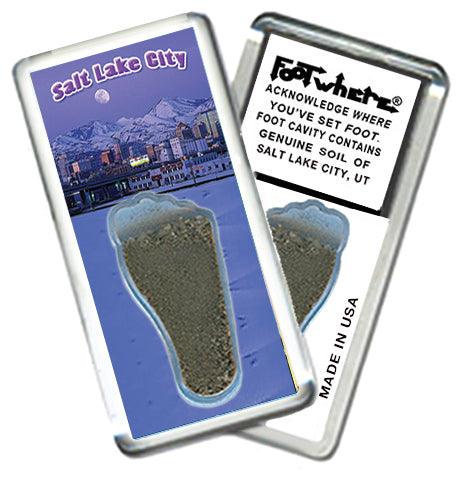 Salt Lake City FootWhere® Souvenir Fridge Magnets. 6 Piece Set. Made in USA - FootWhere® Souvenir Shop