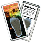 Salt Lake City FootWhere® Souvenir Magnet. Made in USA-FootWhere® Souvenirs
