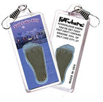Load image into Gallery viewer, Salt Lake City FootWhere® Souvenir Zipper-Pull. Made in USA-FootWhere® Souvenirs
