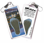 Load image into Gallery viewer, Salt Lake City FootWhere® Souvenir Zipper-Pulls. 6 Piece Set. Made in USA - FootWhere® Souvenir Shop
