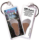 Selma FootWhere® Souvenir Keychains. 6 Piece Set. Made in USA-FootWhere® Souvenirs