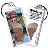 Selma, AL FootWhere® Souvenir Key Chain. Made in USA-FootWhere® Souvenirs