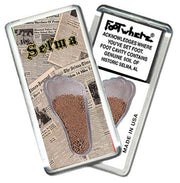 Selma FootWhere® Souvenir Fridge Magnets. 6 Piece Set. Made in USA-FootWhere® Souvenirs
