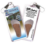 Selma, AL FootWhere® Souvenir Zipper-Pull. Made in USA-FootWhere® Souvenirs